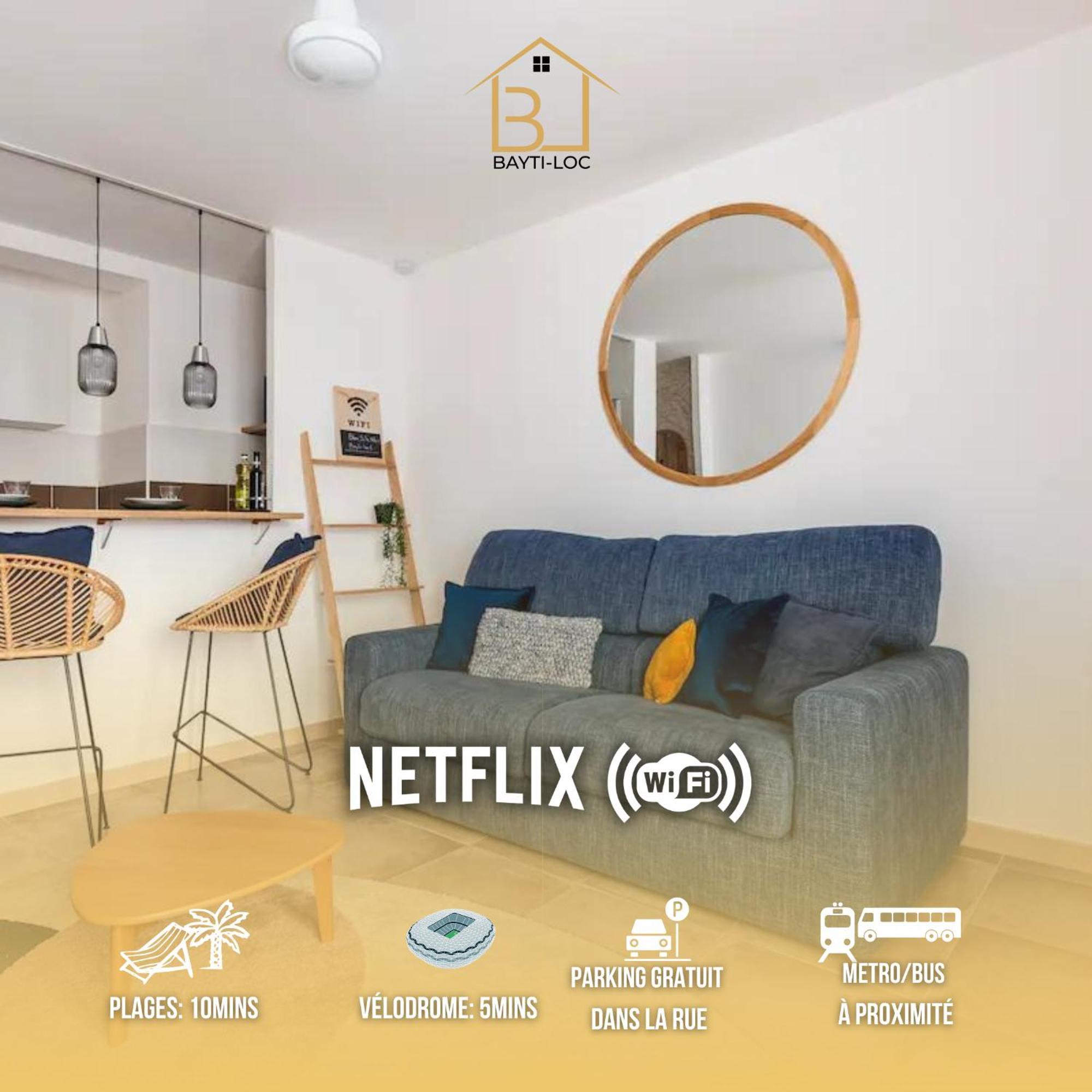 L'Escupade Bayti-Loc Timone Proche Velodrome Et Plages Apartment Marseille Ngoại thất bức ảnh